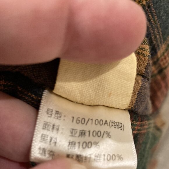 Unique-100% Linen Cotton Quilted Coat, One Size (loose fit), Photo Colors - Picture 14 of 14